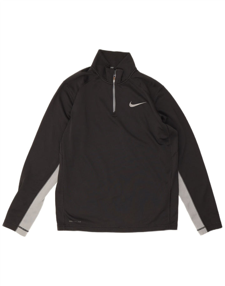 Męski dres Nike Therma-Fit z pulowerem, kolor średnio czarny