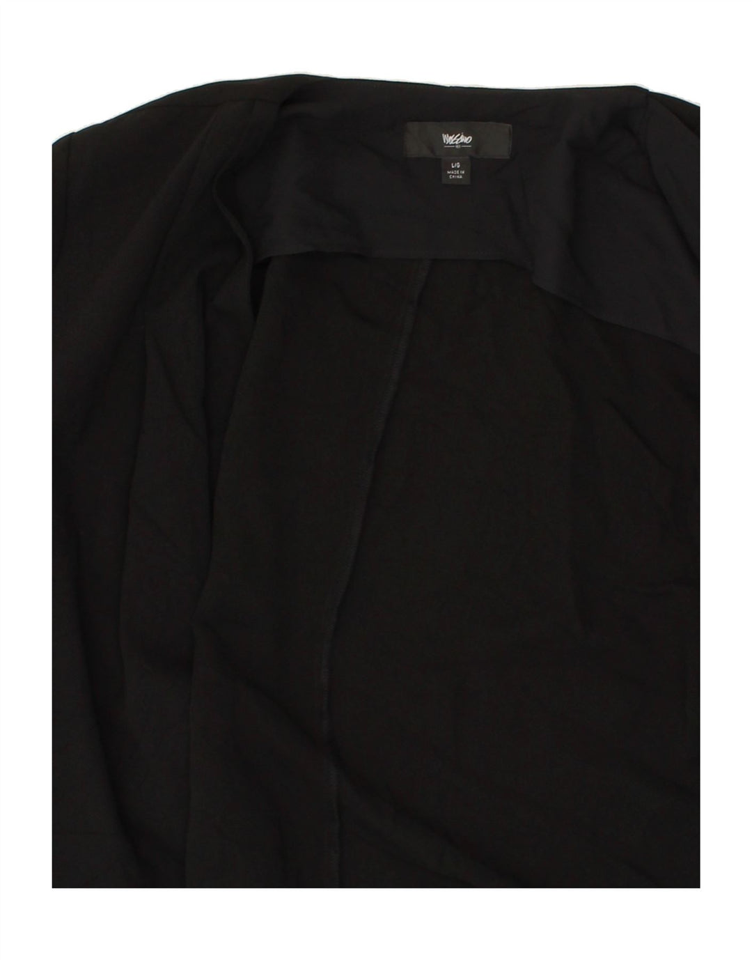 MOSSIMO Womens Open Blazer Jacket UK 16 Large Black Polyester Vintage Mossimo and Second-Hand Mossimo from Messina Hembry 