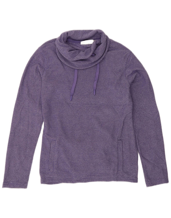 Damski sweter polarowy Mountain Warehouse UK 10 w małe fioletowe prążki