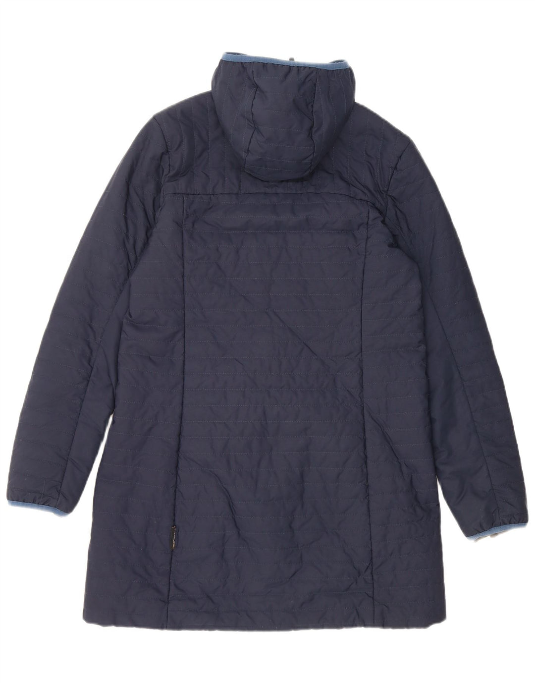 Damski ocieplany płaszcz z kapturem Jack Wolfskin UK 12, średni granatowy poliester