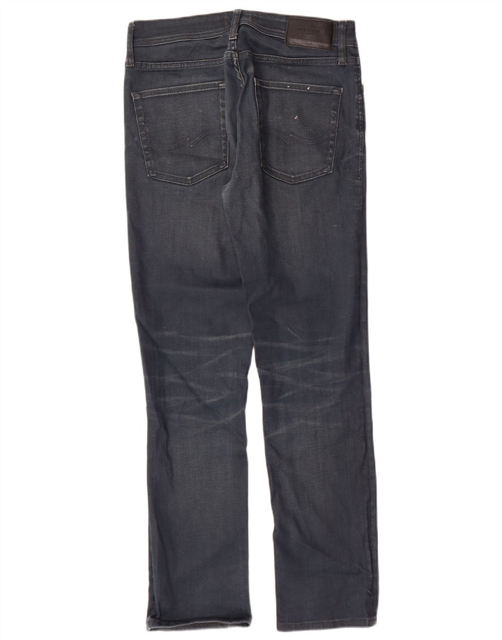 Męskie jeansy JACK & JONES Clark Straight W30 L29 Granatowe, bawełniane