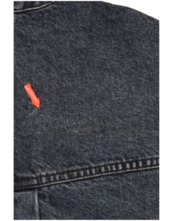 Damska kurtka dżinsowa Zara Crop Oversize UK 14, średnia, granatowa, bawełniana