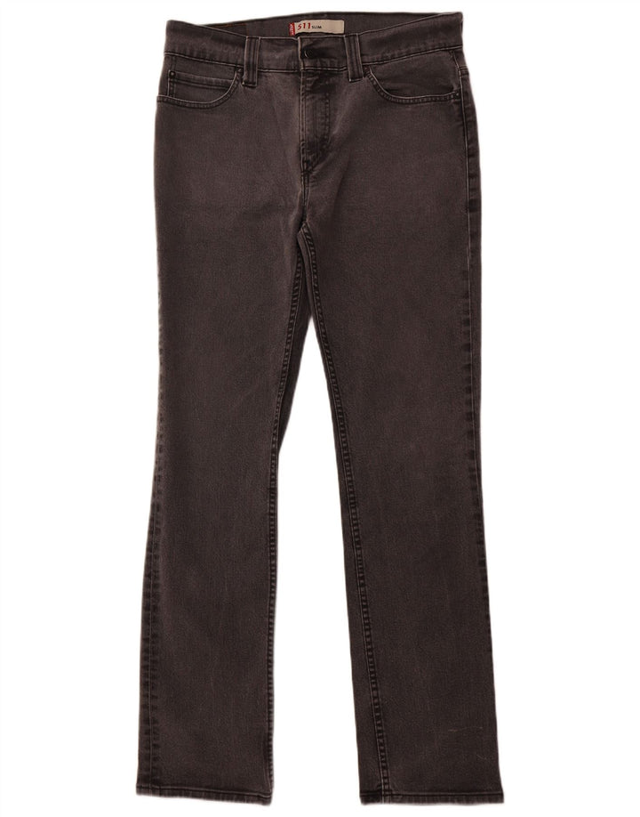 Damskie jeansy LEVI'S 511 Slim W36 L34 Szara bawełna