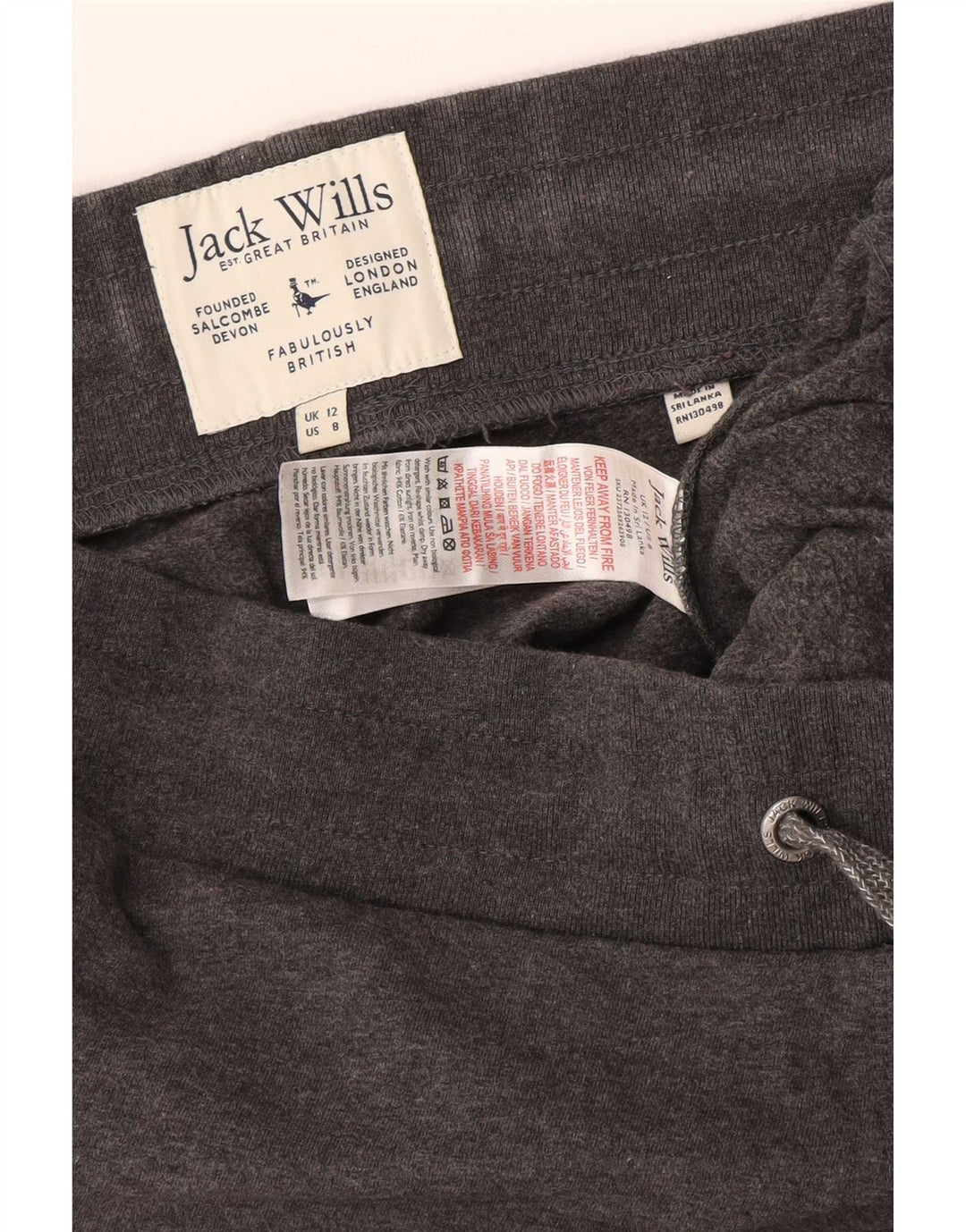Damskie spodnie dresowe Jack Wills Graphic Joggers UK 12 Medium Grey