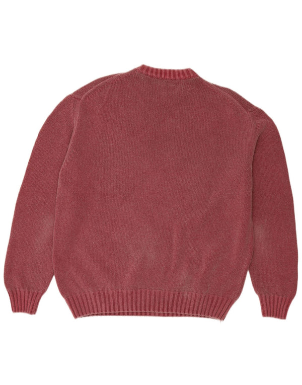Męski sweter z okrągłym dekoltem Tailor & Son 2XL, czerwona wełna