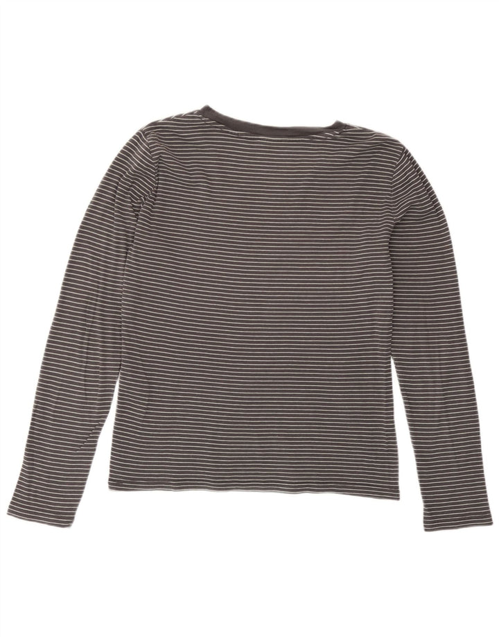 Damski top Levi's z długim rękawem, UK 14, średnioszary, bawełniany w prążki