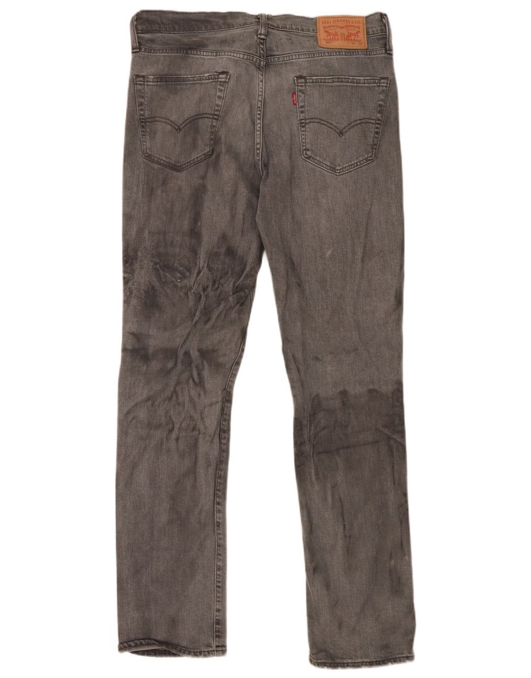 Męskie jeansy Levi's 511 Slim W34 L32 Szara bawełna