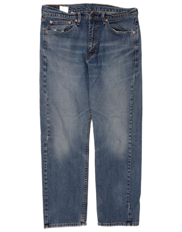 Męskie jeansy Levi's 505 Regular Straight W34 L30 Niebieskie bawełniane