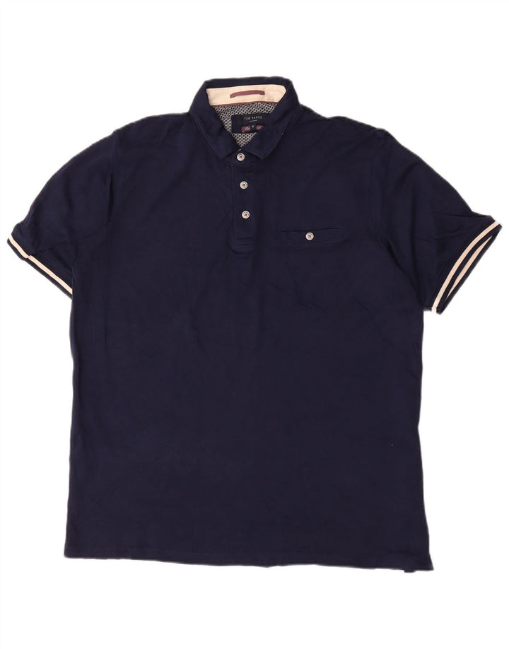 Męska koszulka polo Ted Baker, rozmiar 5 XL, granatowa, bawełniana