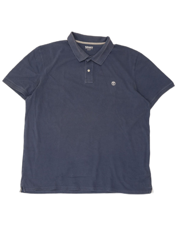 Męska koszulka polo Timberland Slim Fit 2XL, niebieska bawełna