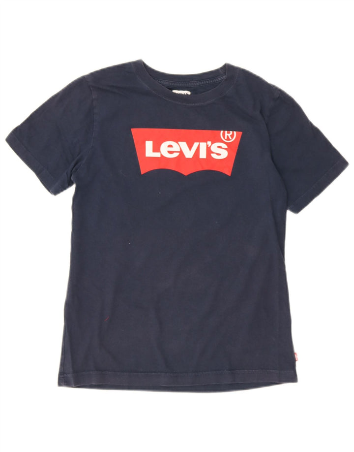 Chłopięcy T-shirt z grafiką Levi's, 15-16 lat, granatowy