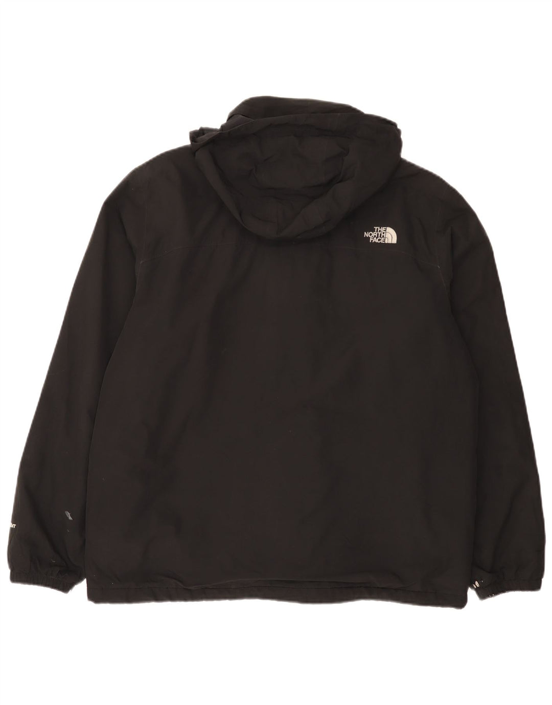 Męska kurtka wiatrówka z kapturem The North Face UK 40, duża, czarna, poliestrowa