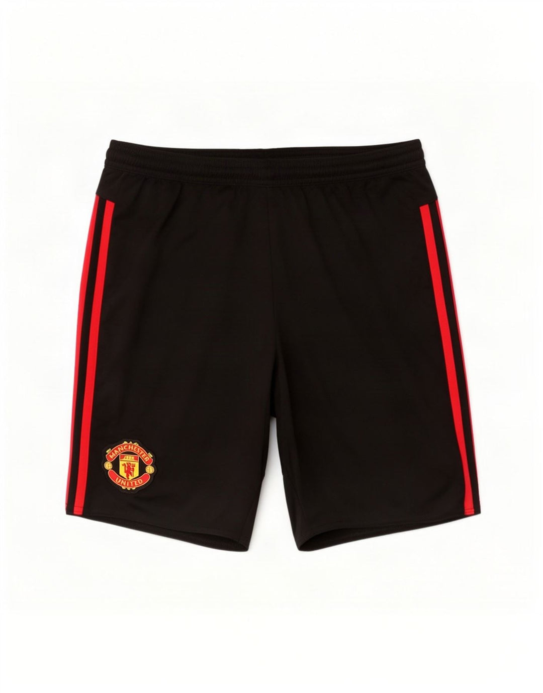 Męskie spodenki sportowe Adidas Manchester United, średni czarny poliester