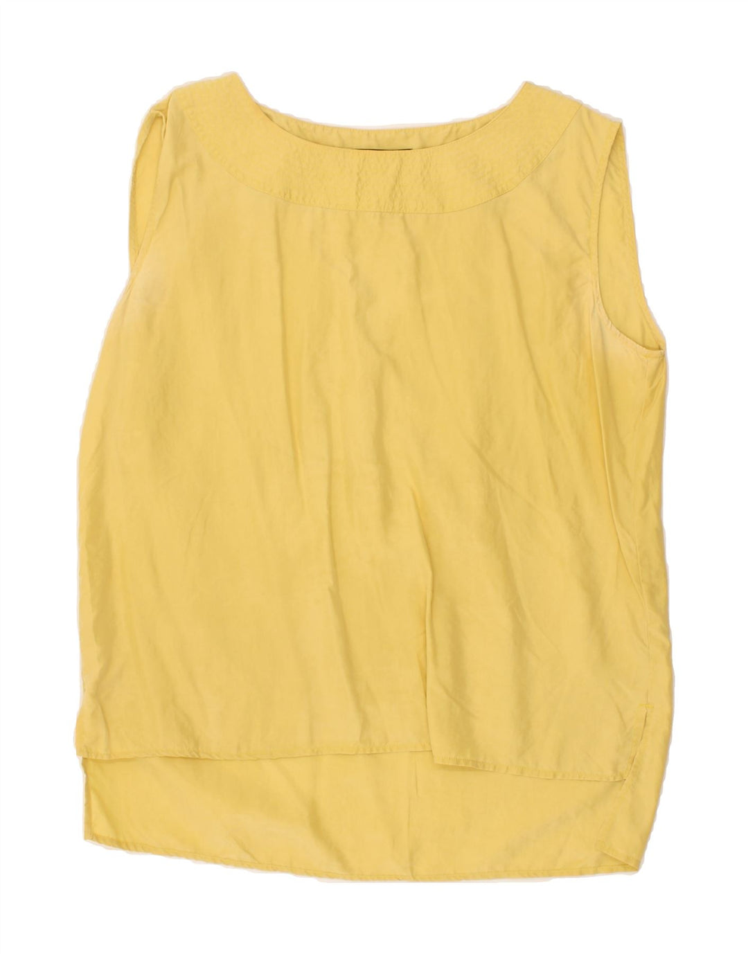 PENNY BLACK Womens Sleeveless Blouse Top UK 14 Medium Yellow Vintage Penny Black and Second-Hand Penny Black from Messina Hembry 