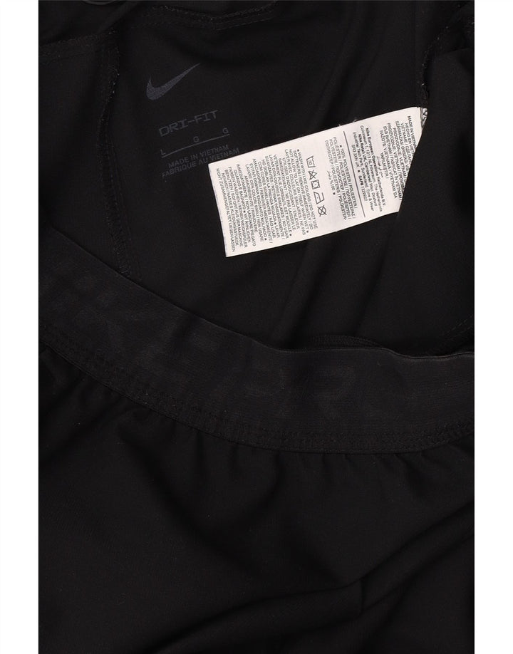 Męskie spodnie dresowe Nike Dri Fit Graphic, duże, czarne, poliestrowe