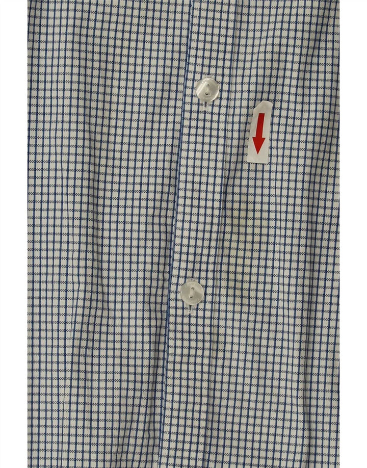 Koszula męska Calvin Klein Slim Fit, duża, niebieska, bawełniana w kratę
