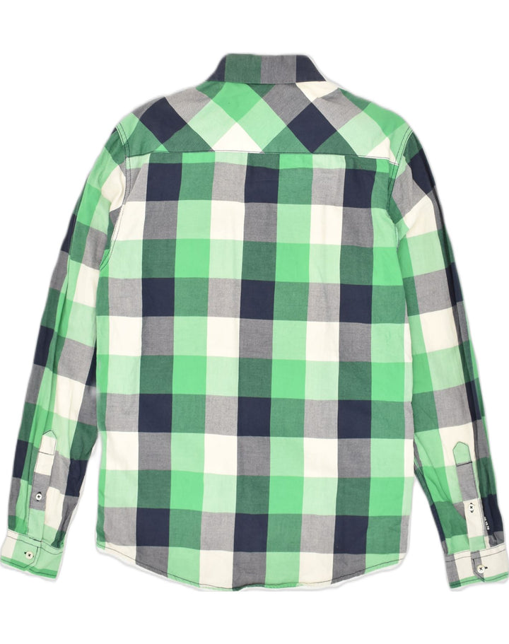 Koszula męska JACK & JONES, bawełniana w średnią zieloną kratkę