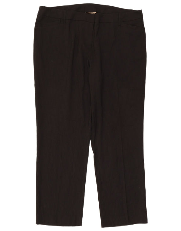 Marks & Spencer Damskie proste spodnie codzienne UK 18 XL W40 L31 Czarne