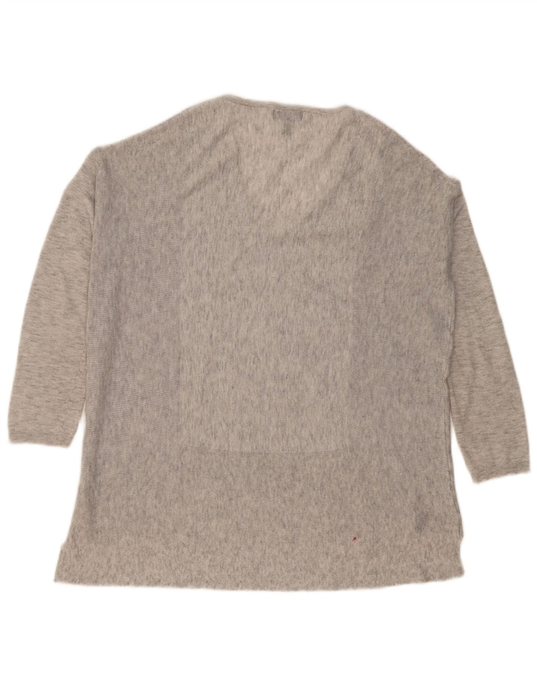 Topshop damski top oversize z długim rękawem, UK 6 XS, szary, nakrapiany poliester