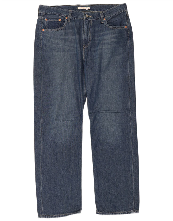 Męskie jeansy Levi's Low Pro Straight W32 L32 Niebieskie bawełniane
