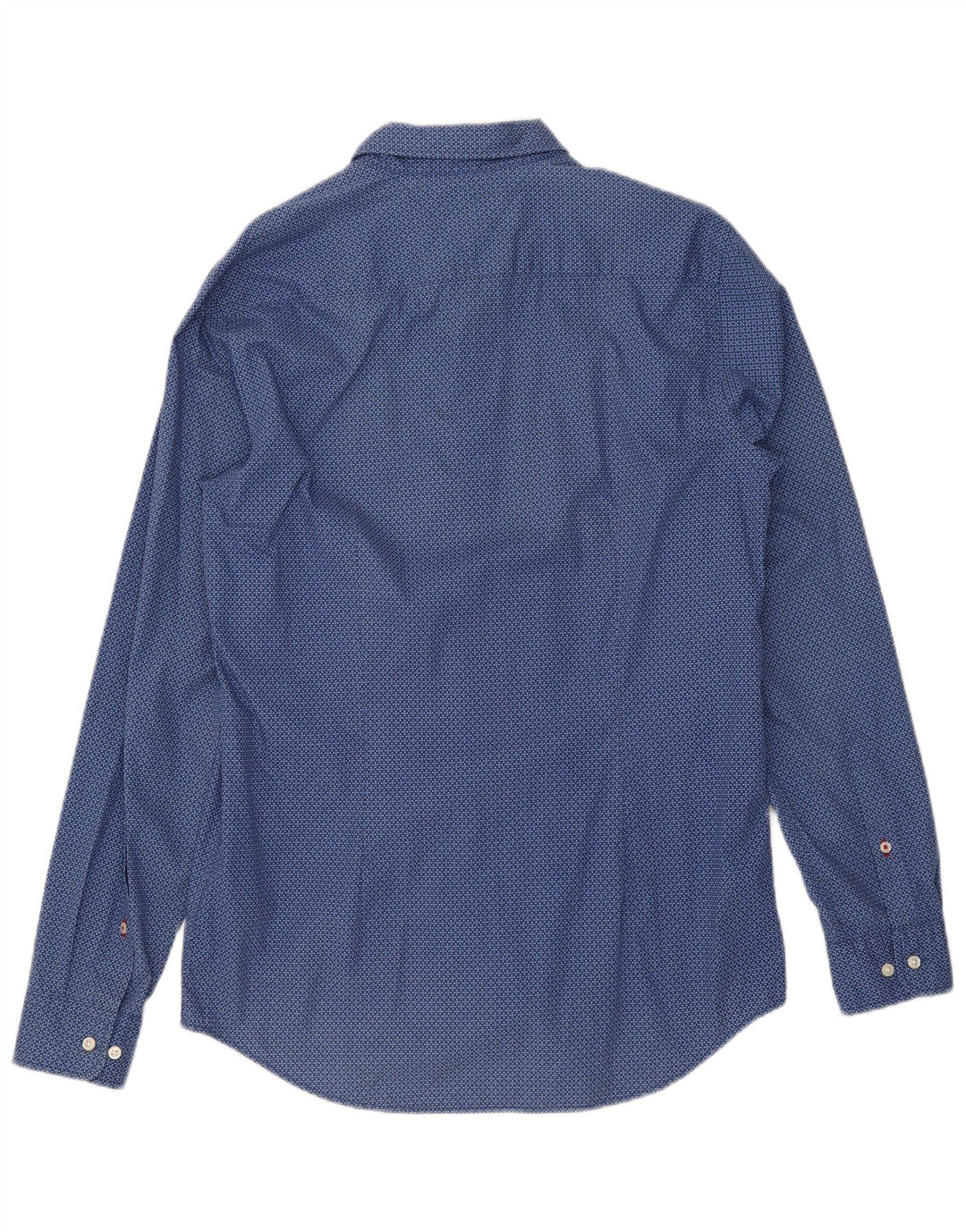 Męska koszula slim fit TOMMY HILFIGER, duża niebieska, geometryczna bawełna