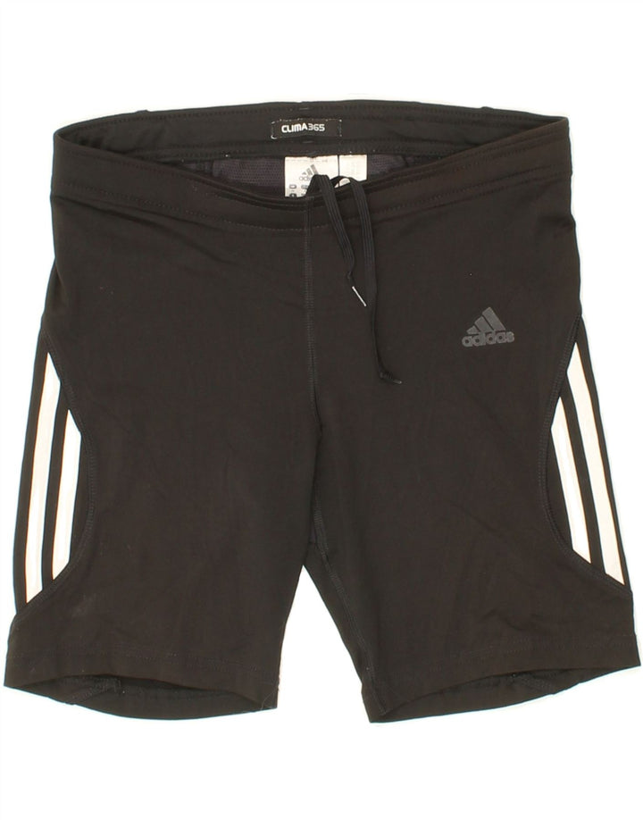 ADIDAS Womens Clima 365 Sport Shorts UK 14 Medium Black Polyester Vintage Adidas and Second-Hand Adidas from Messina Hembry 