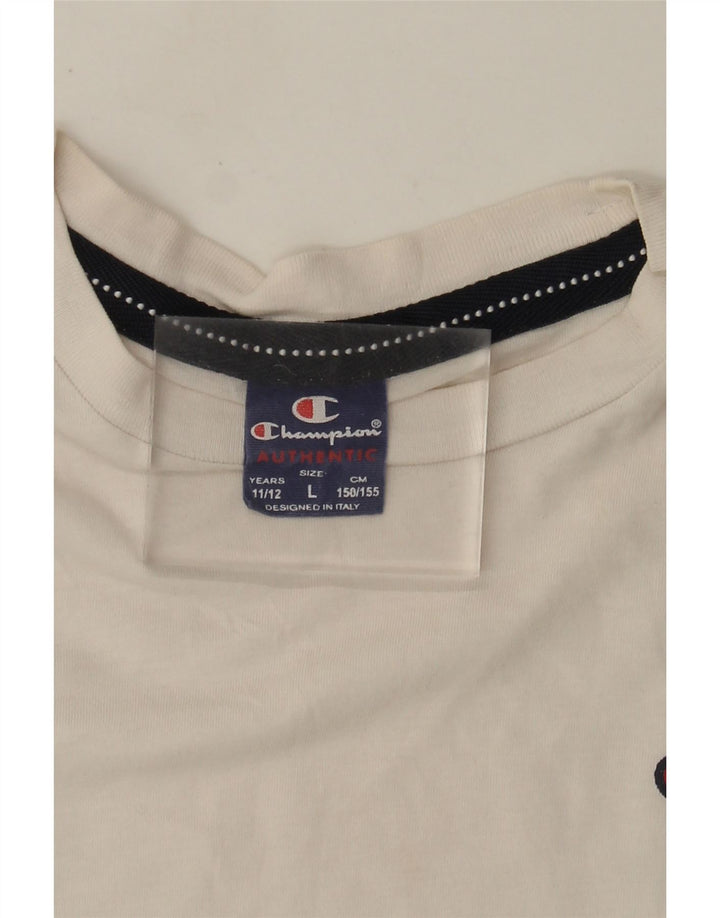 Koszulka chłopięca Champion, rozmiar 11-12 lat, duża, biała