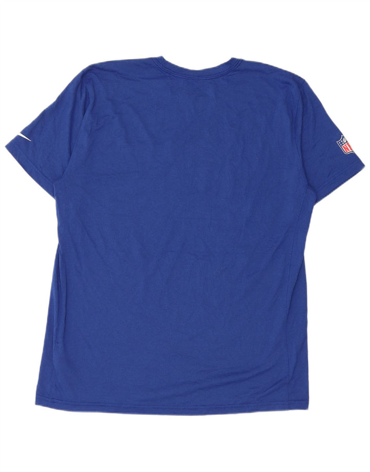 Męski T-shirt z grafiką Nike New York Giants, duży, niebieski, poliestrowy