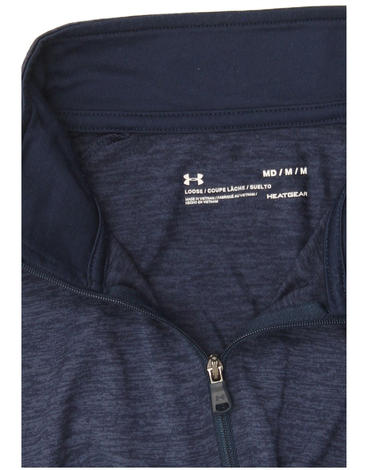 Męski dres Under Armour Heat Gear z pulowerem, średni, granatowy, nakrapiany