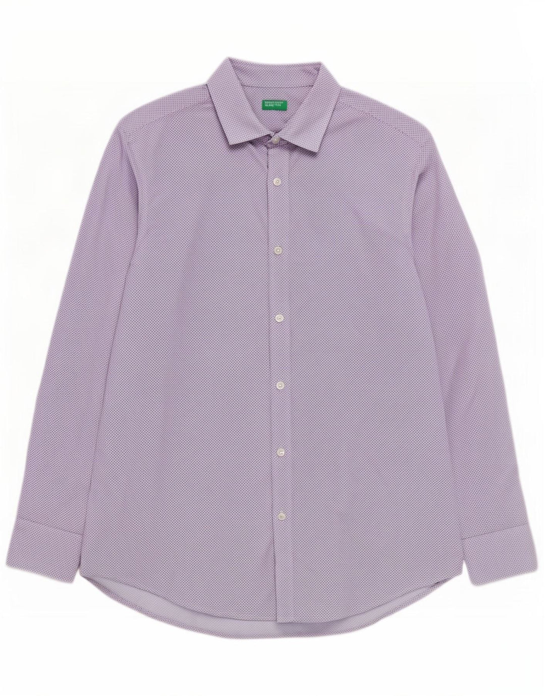 Koszula męska Benetton Medium Blue Spotted