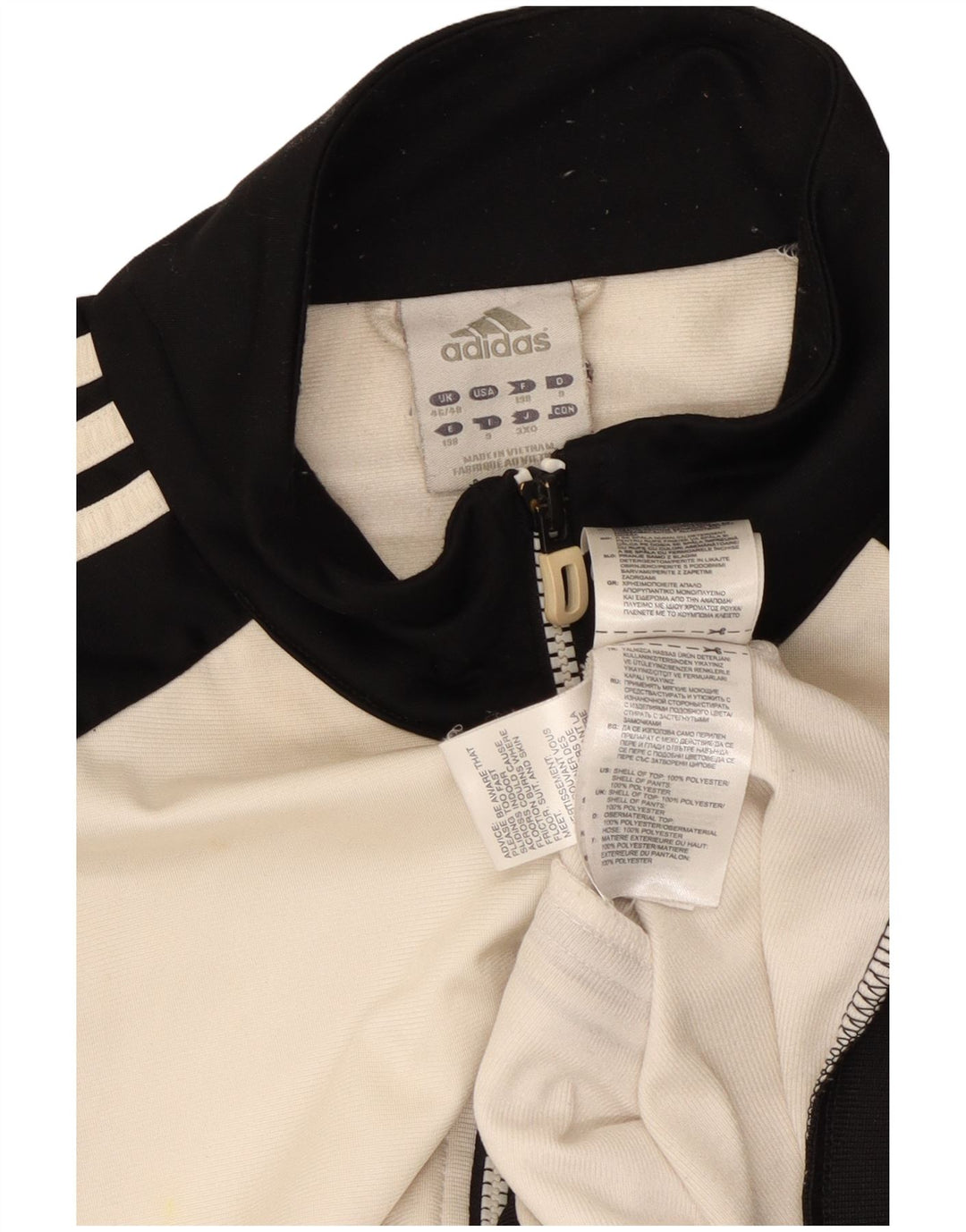Adidas Męska bluza dresowa UK 46/48 XL Biały poliester