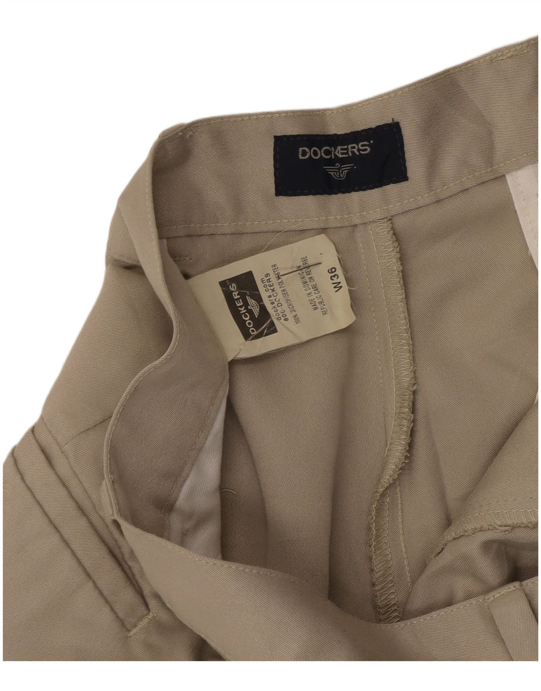 Spodenki męskie Dockers Pegged Chino W36, duże, beżowy poliester