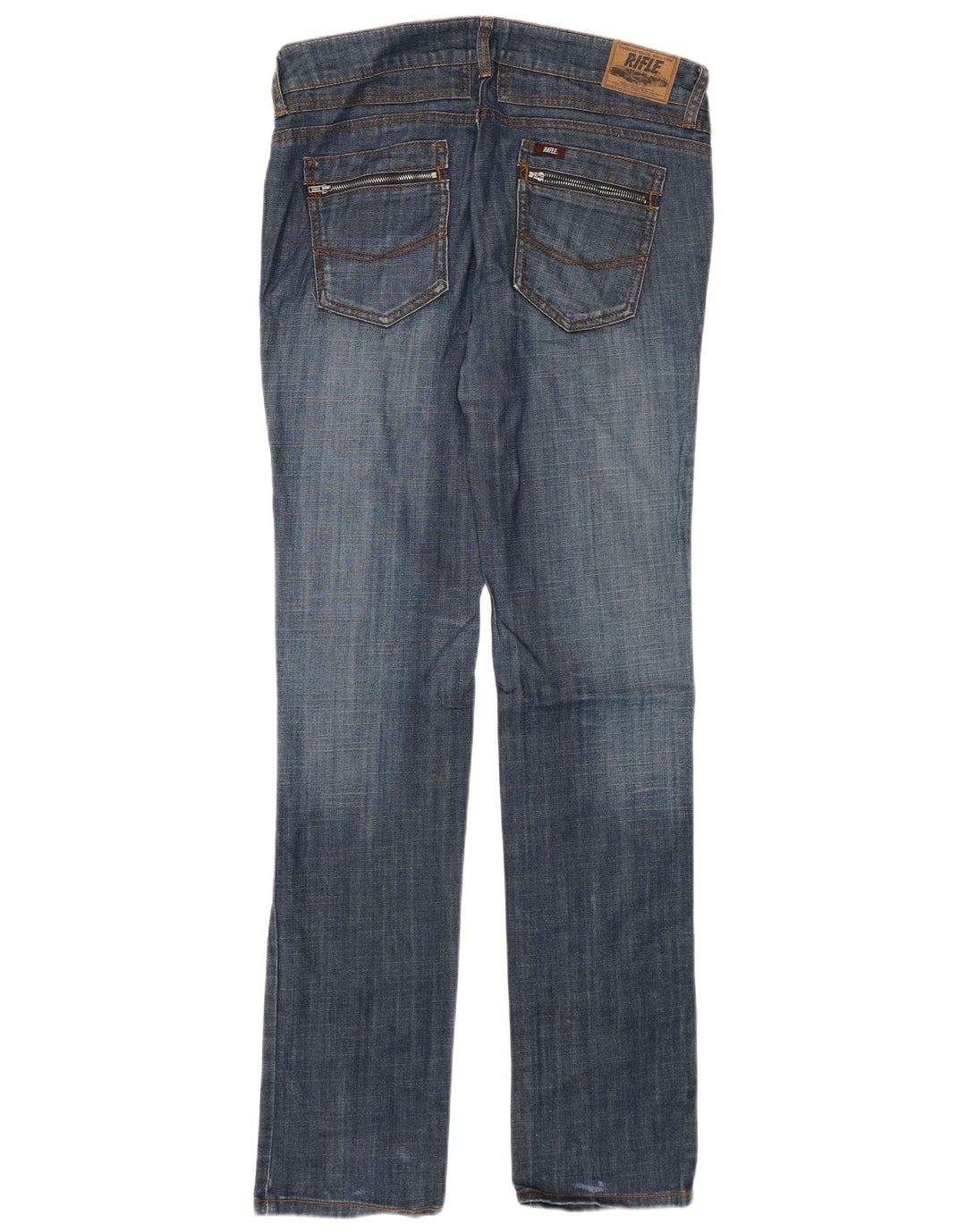 Damskie jeansy Rifle Slim W30 L35 Niebieskie bawełniane