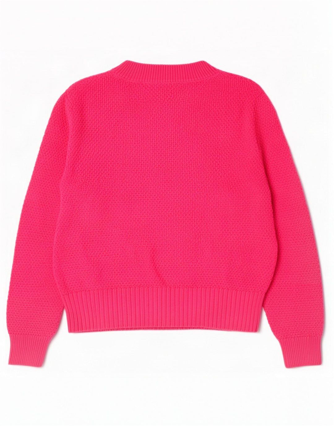 Marks & Spencer Damski sweter z golfem, UK 12, średni różowy, bawełniany