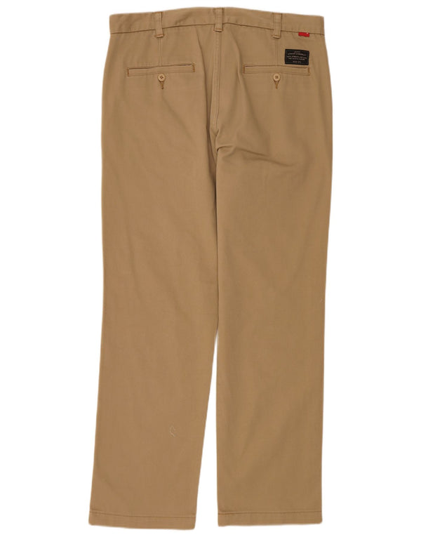 Męskie proste spodnie chino Levi's W34 L29 Beżowa bawełna