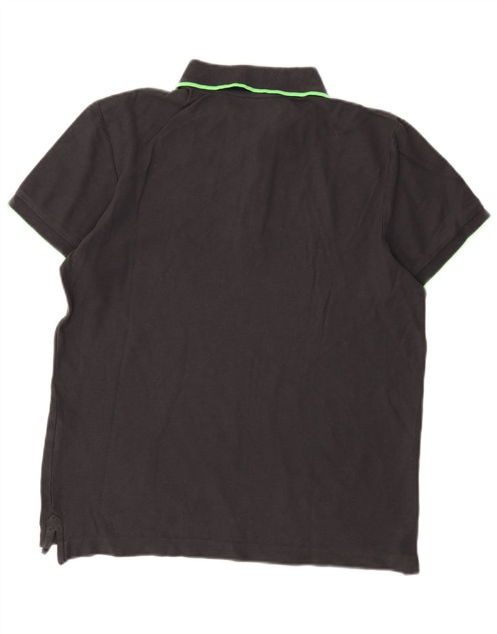 Męska koszulka polo Lotto, mała, szara, bawełniana