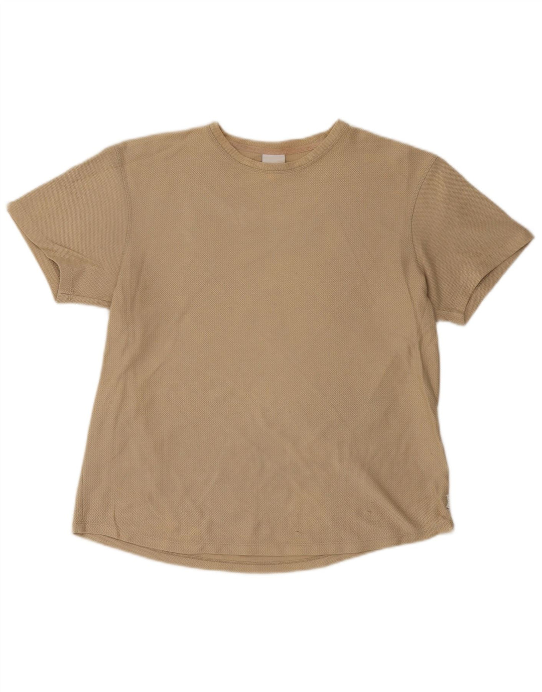 T-shirt męski Zara, bawełniany, średni khaki