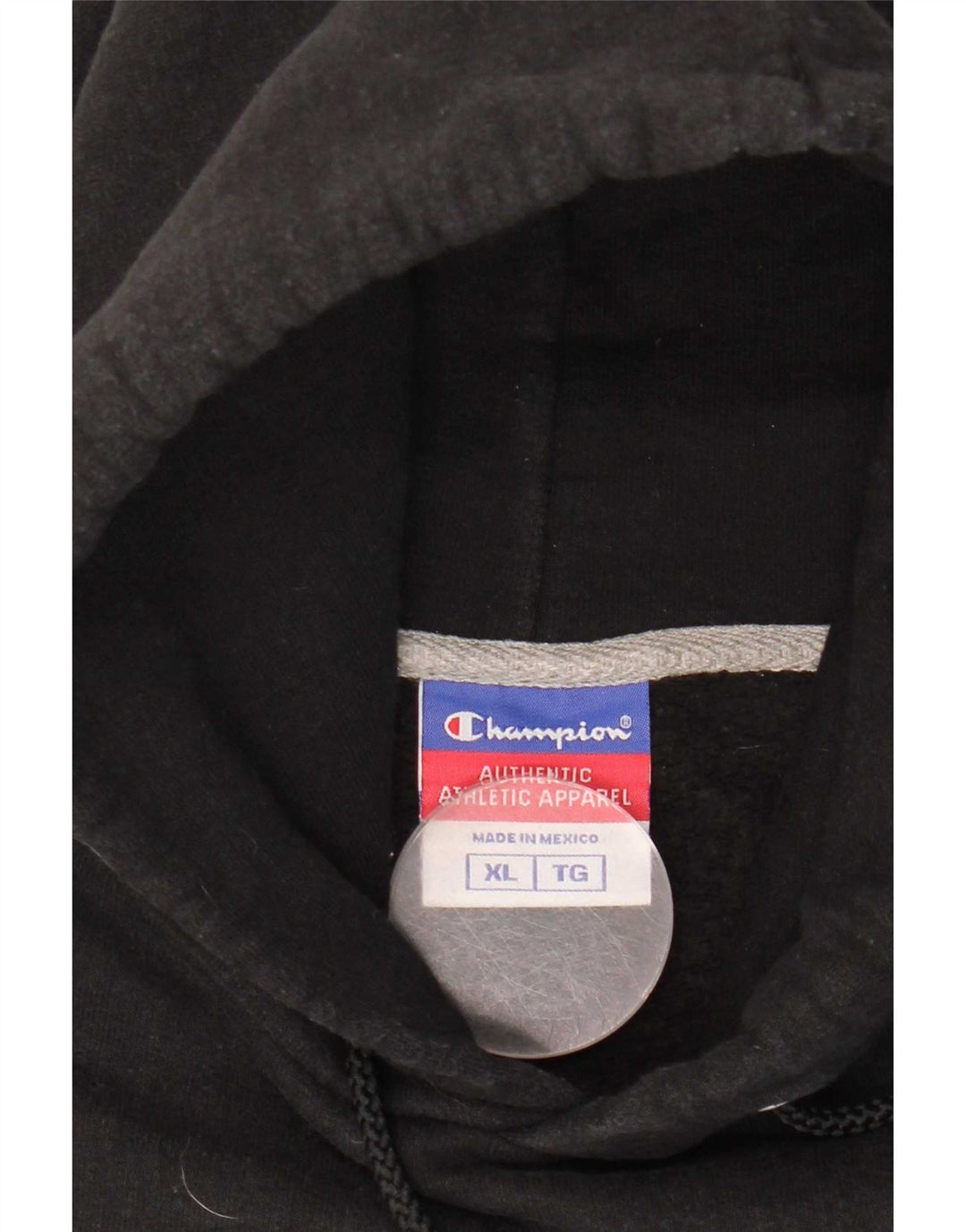 Męski sweter z kapturem Champion XL, czarny, bawełniany
