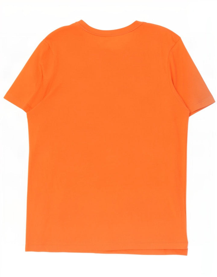 Męski T-shirt Nike z grafiką, średni pomarańczowy, bawełniany