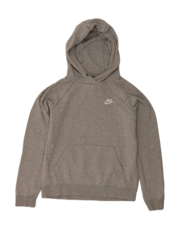 Damska bluza z kapturem typu oversize Nike UK 10, mała, szara, nakrapiana bawełna