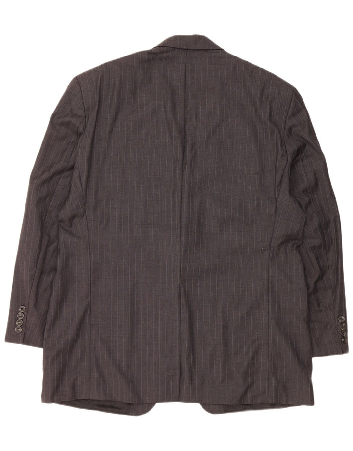 Ralph Lauren Męska marynarka zapinana na 2 guziki UK 44 XL Szara wełna w prążki