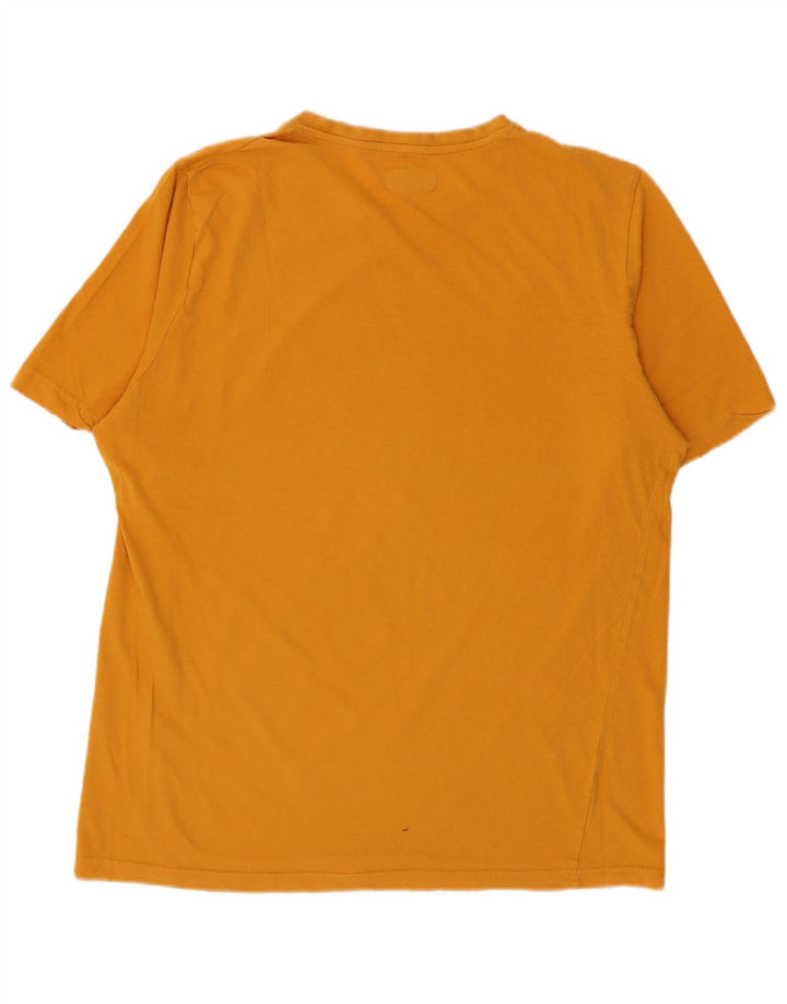 Męski T-shirt z grafiką Kappa XL, pomarańczowy