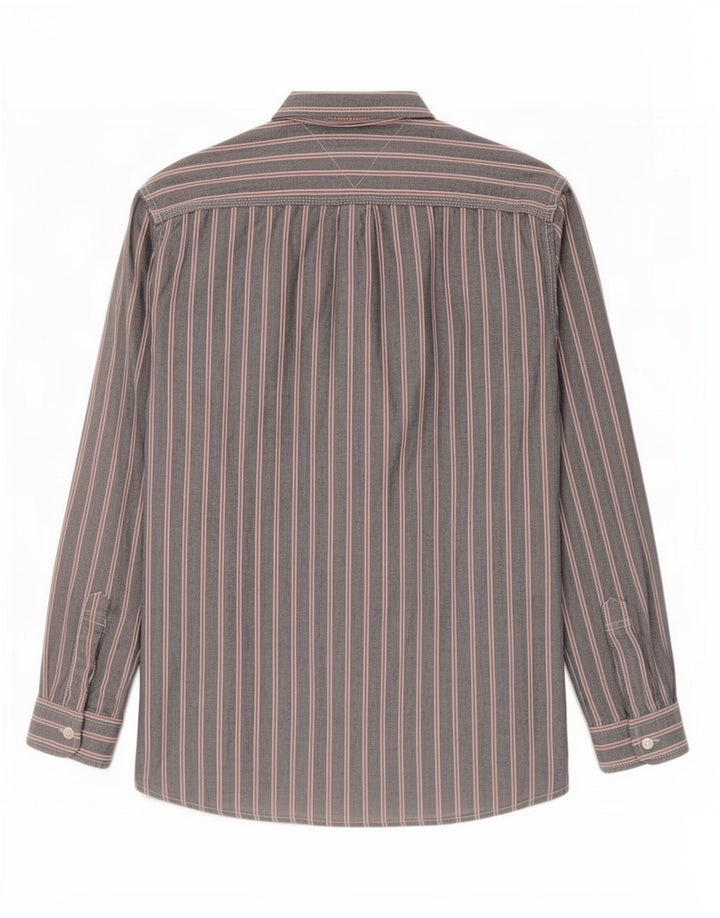 Koszula męska Tommy Hilfiger Średnioszara, bawełniana w prążki