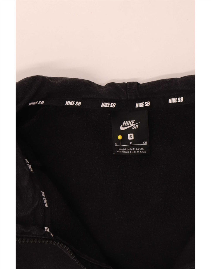 Męski sweter z kapturem i zamkiem błyskawicznym Nike, mały, czarny, bawełniany
