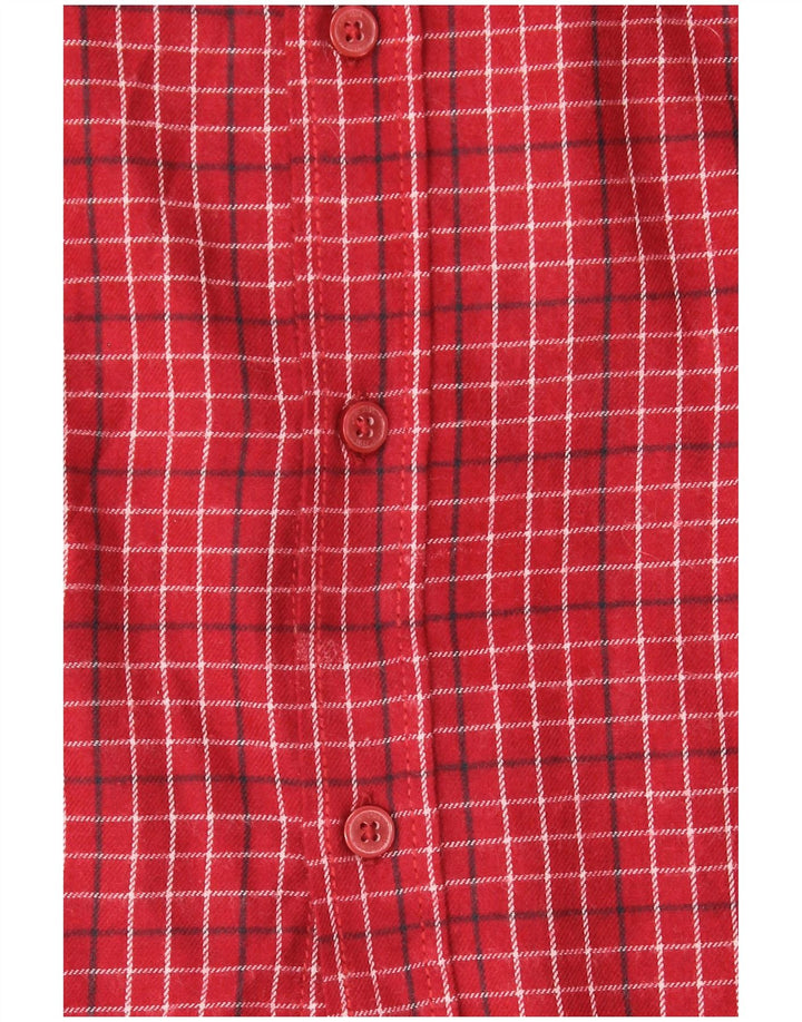 Męska koszula flanelowa James Pringle XL w czerwoną kratkę, poliester