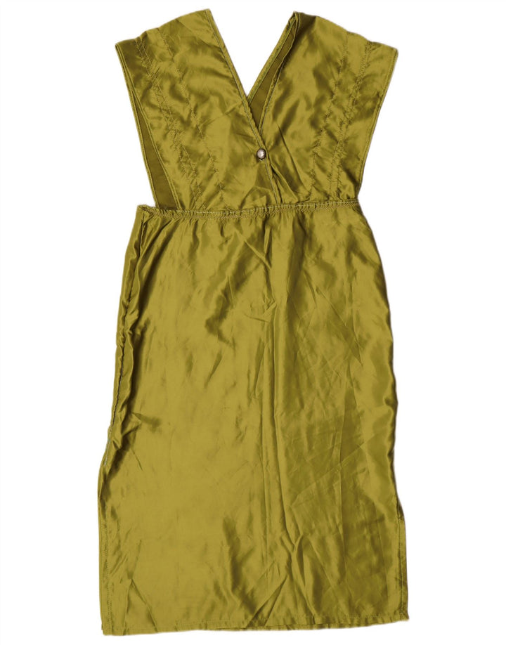 Sukienka damska w stylu vintage UK 14, duża, zielona