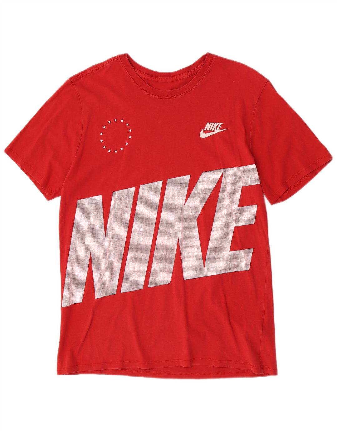 Męski T-shirt z grafiką Nike, duży, czerwony, bawełniany