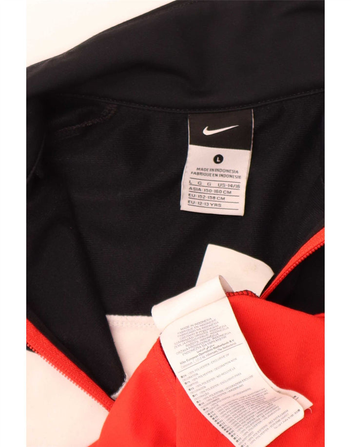 Chłopięca kurtka dresowa Nike na 12-13 lat, duża, czarna, z blokami kolorów