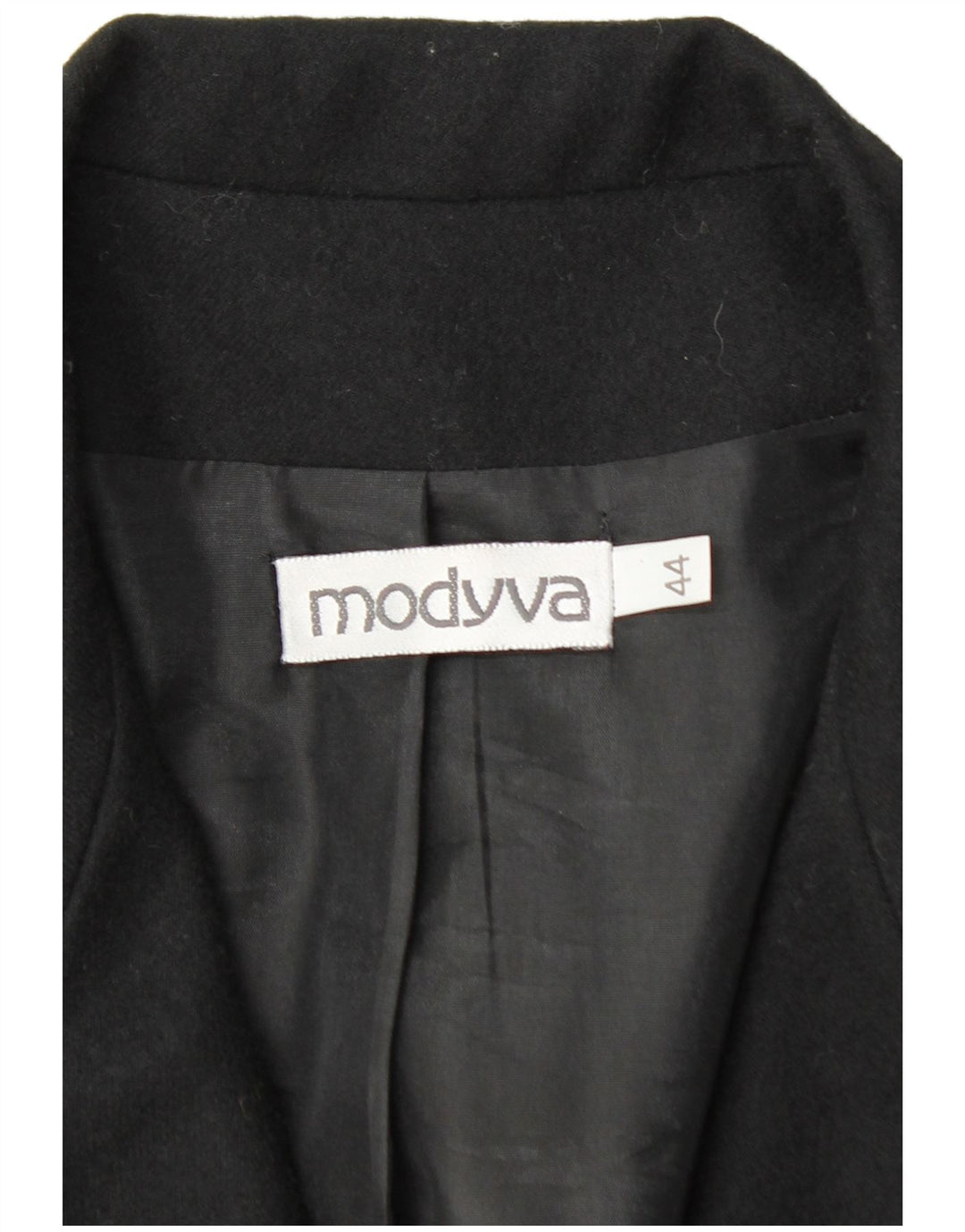 MODYVA Womens Double Breasted Blazer Jacket IT 44 Medium Black