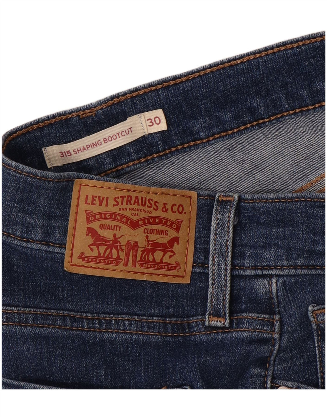 Damskie jeansy Levi's 315 Shaping Bootcut W30 L33 Niebieskie